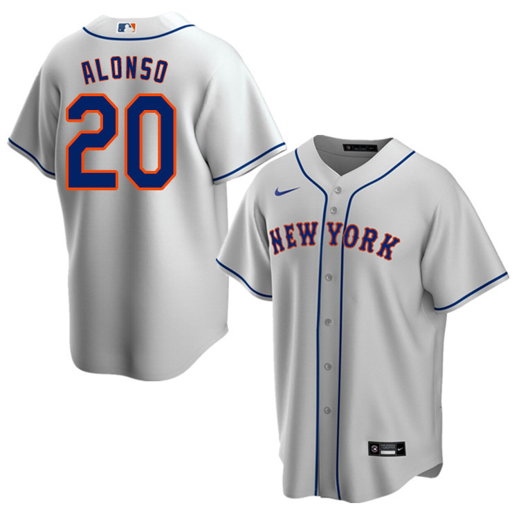 Nike Men #20 Pete Alonso New York Mets Baseball Jerseys Sale-Gray